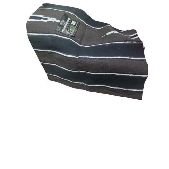 Weaver single weave saddle blanket 30" by 60" Brand new black brown and tan - Picture 3 of 3